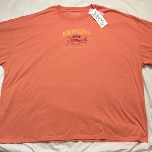 Vinyl Threads Graphic Tee Casual Streetwear Coral Men's Size 3XL